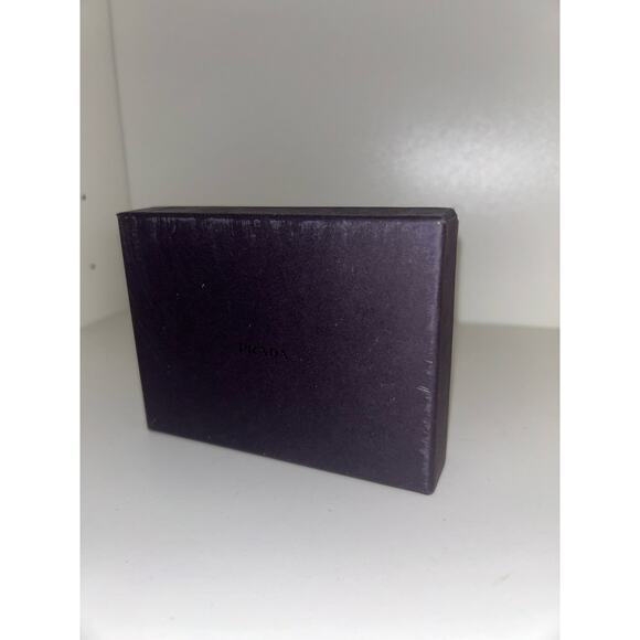 Prada Box Wallet Jewelry Box with Logo Tissue Paper Designer Luxury Milan Italy - Picture 4 of 14